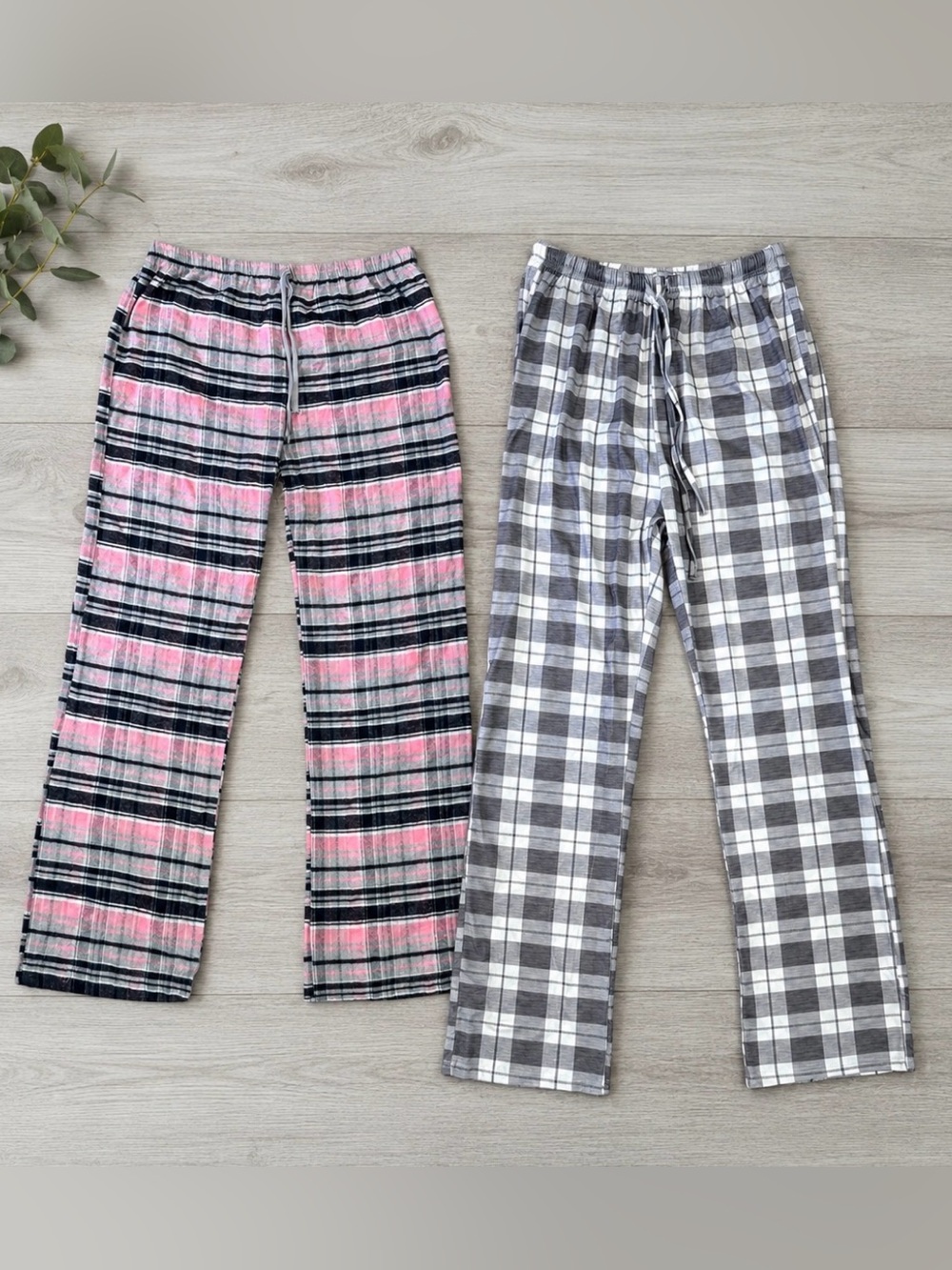 Women’s Plaid Pajama Lounge Pants Bundle | Sizes: L & XL | New